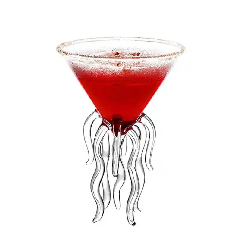 

Octopus Cocktail Glass Transparent Jellyfish Glass Cup Wine Glass, Clear