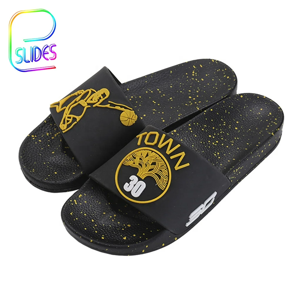 

Big Size Men Custom House Shoes Sport LOGO Slides Soft Slippers Sleepwear