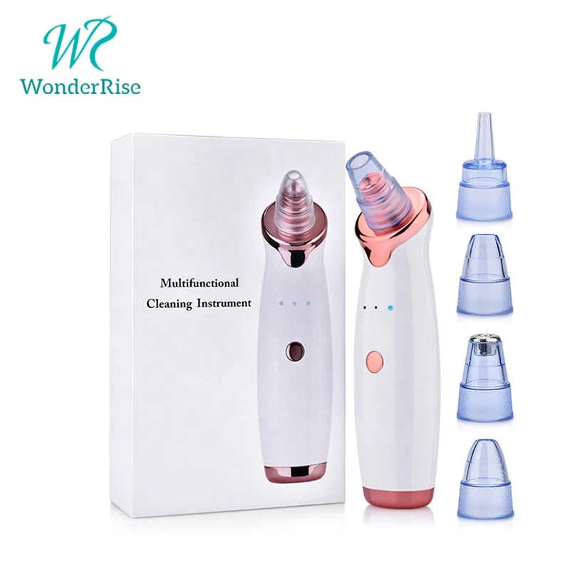 

Electric Facial Nose Pores Cleaner Blackhead Vacuum Rechargeable Blackhead Remover Vacuum Pore Cleaner, White