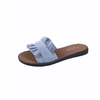 

HLS011 summer sandals nice lace women classic ladies flat slippers, Yellow, black, beige, pink, sky blue