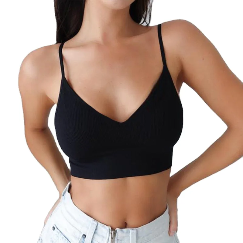 

Summer Black Sexy Slim Tank Top Ladies Casual Camisole Tops Women Sleeveless Crop Top Sport Bra