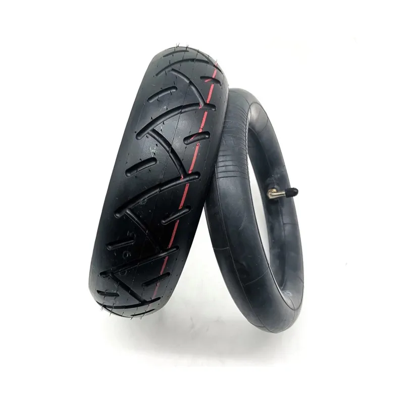 

10x2.50 Pneumatic inflatable Tire Inner Tube 10 Inch Scooter Wheel Tyre Scooter Outer Tire, Black