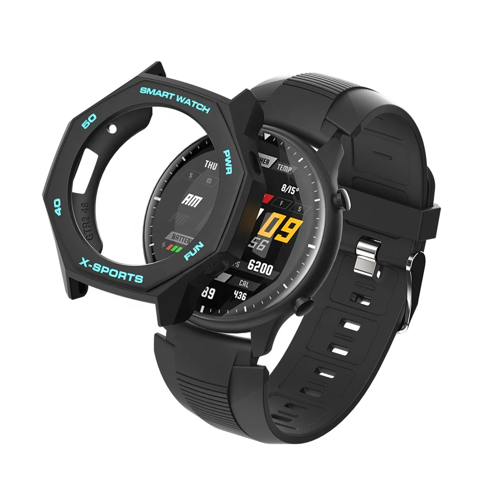 

2020 New Product SIKAI Original Watch TPU Case For Huami GTR 2 Sports Style Casual Watch Protective Cover For Amazfit GTR2, Bicolor