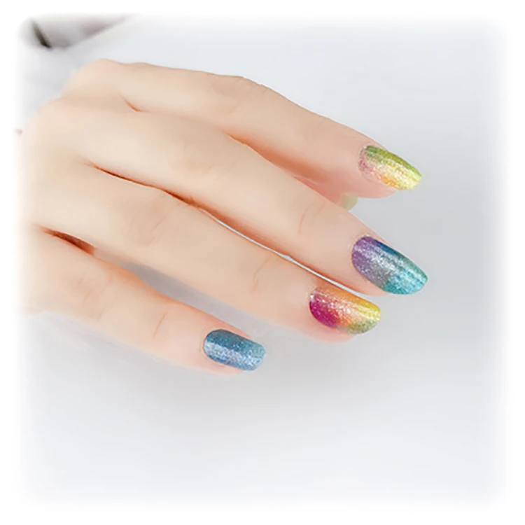 

22 Stickers Of European And American Fashion Shiny Starry Nail Polish Film Nail Stickers, Colorful