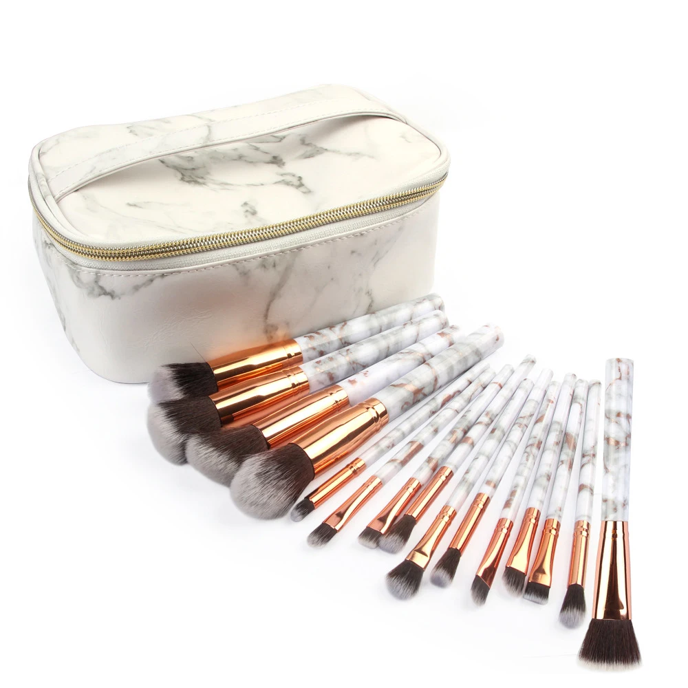 

Beaumaker 2021 New Trends Marbling makeup brush set with case Alibaba RTS Wholesale professional makeup brush set