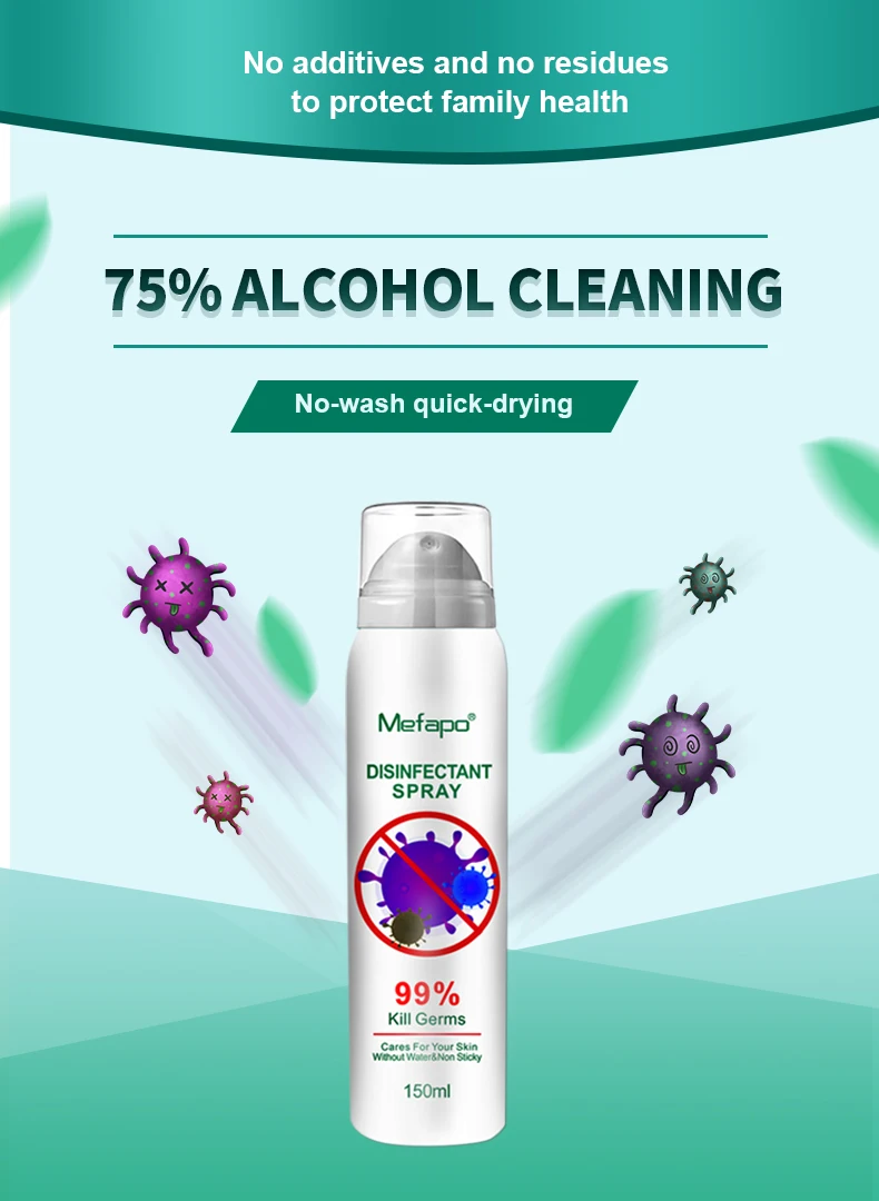 toilet seat surface 75% alcohol disinfectant antiseptic spray