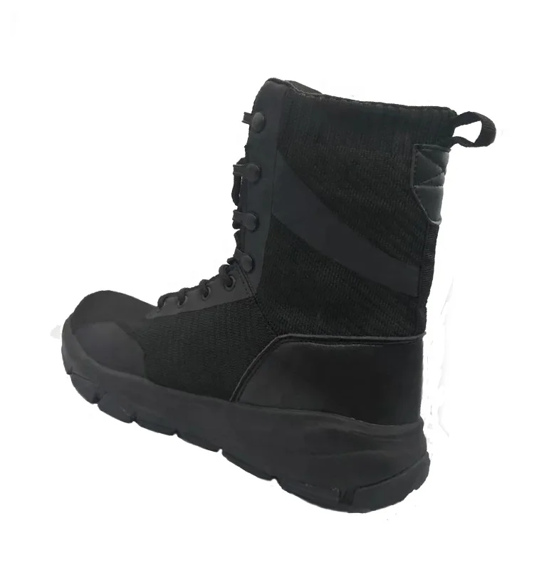 black suede military boots