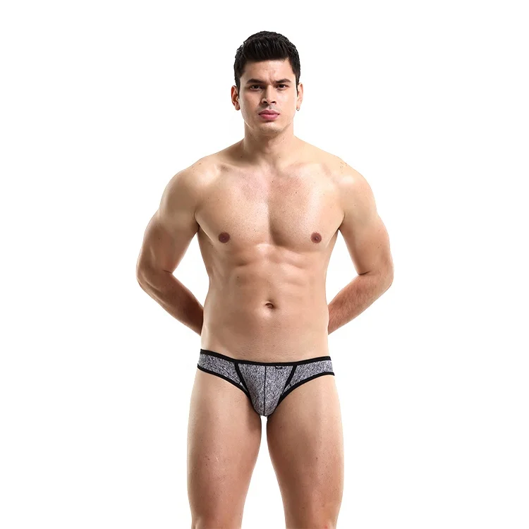 

Factory Supply Thong Ice Silk Ultra-thin Sexy Low-waist Solid Color Men's Underwear