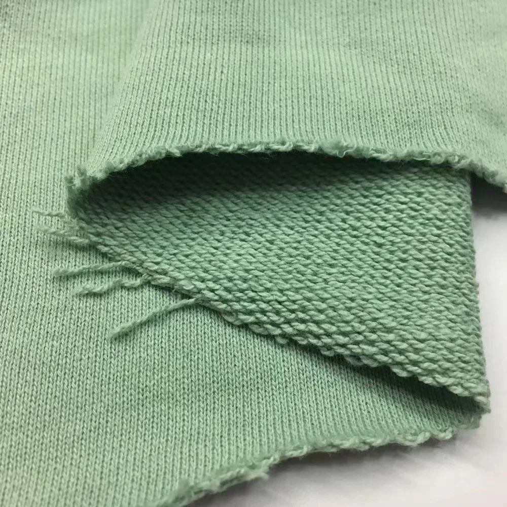 Customized Breathable Cotton Terry Fabric Jacquard Terry Fabric Cotton of Jersey Knitted T-shirt Fabric French Terry