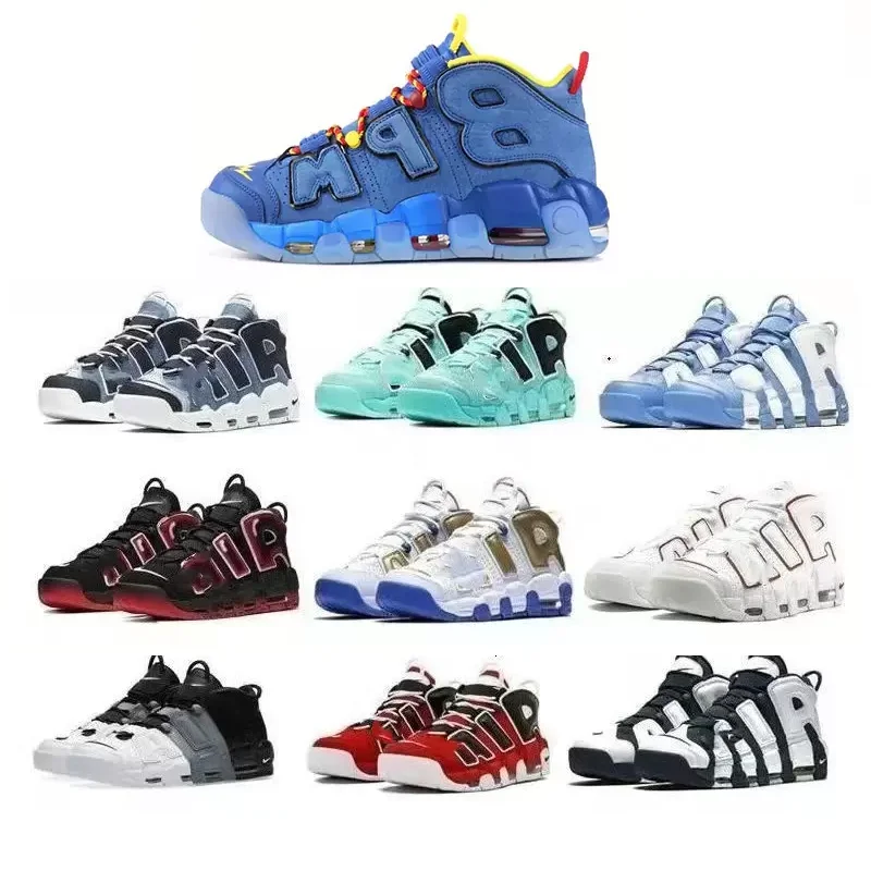 

More Uptempos Scottie Pippen Og Basketball Shoes Maximum Volume Midnight Navy Running Shoes Rayguns Red Camo Men Women Sneaker