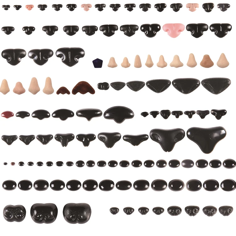 

Different kind stuffed animal noses cat noses bird noses, Multi