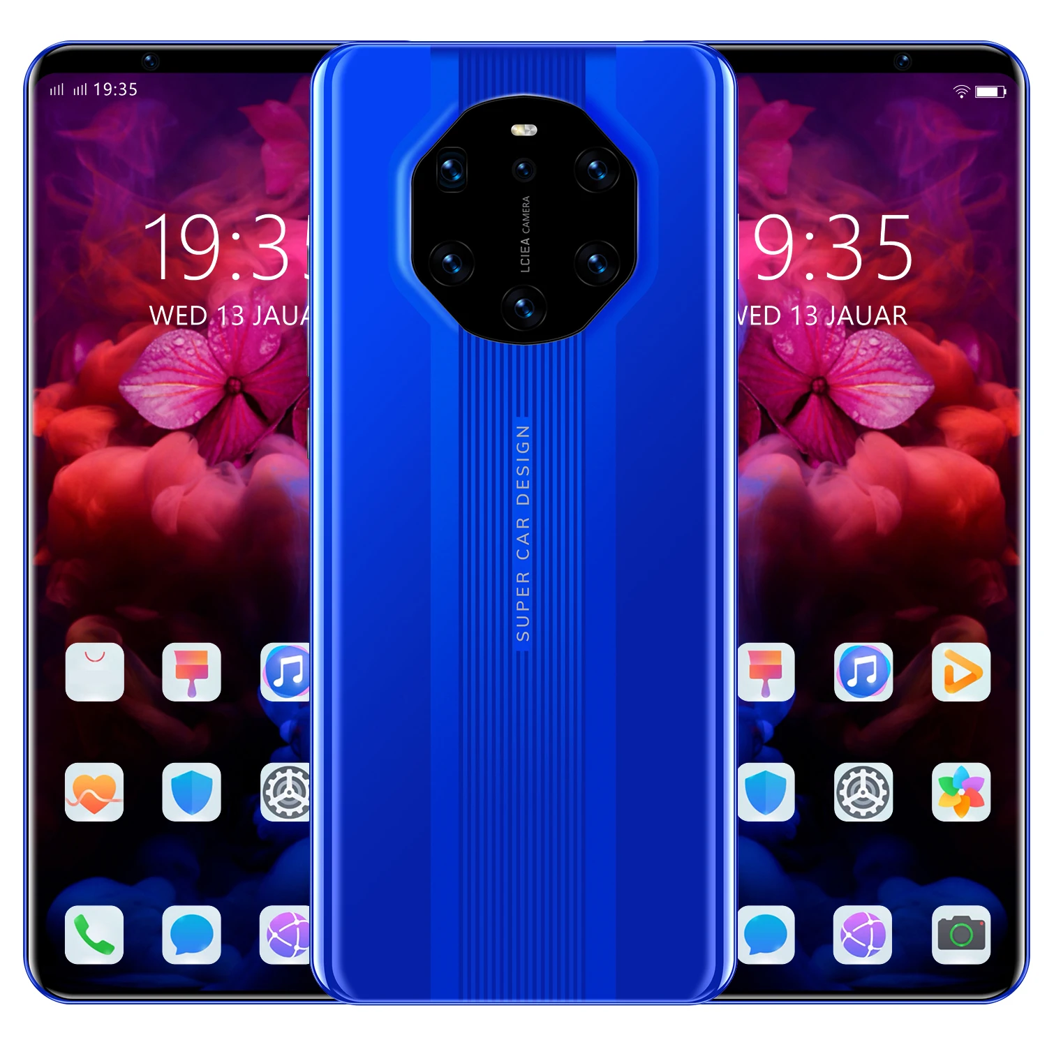 

Mate40 RS 6.1 Inch HD Full Screen Face Unlock Android 10.0 Dual Card New Best Mobile Phones 2021, 3 colors