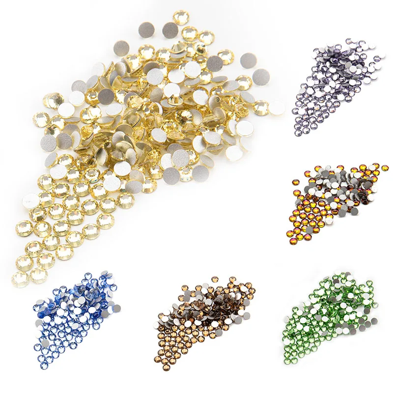 

Nail Art SS6 Crystal Glass Rhinestones Non Hotfix Stone