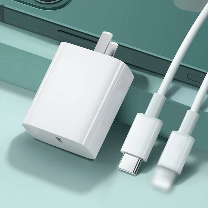 

20W phone charger Type-C+USB fast charger dual port for iphone High Speed Android and laptop universal pd fast charging head, Black and white