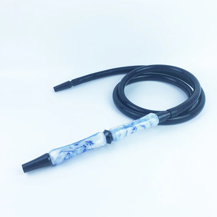 

Resin Smooth Silicone Hose Tube Colorful Shiny Handle Shisha Hookah Waterpipe