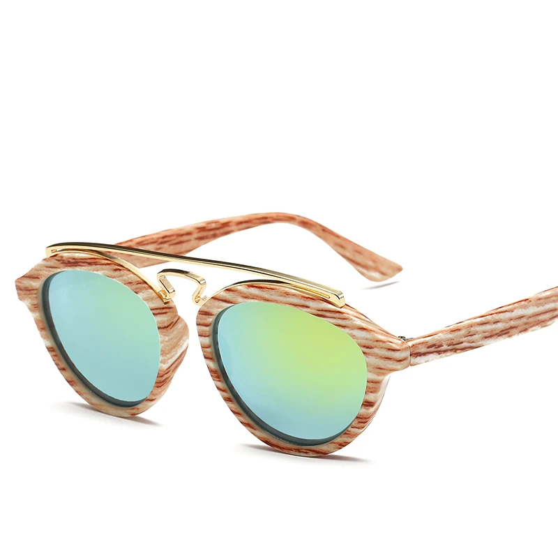 

JR1084 fashion round frame mirrored lenses uv400 women sunglasses 2020