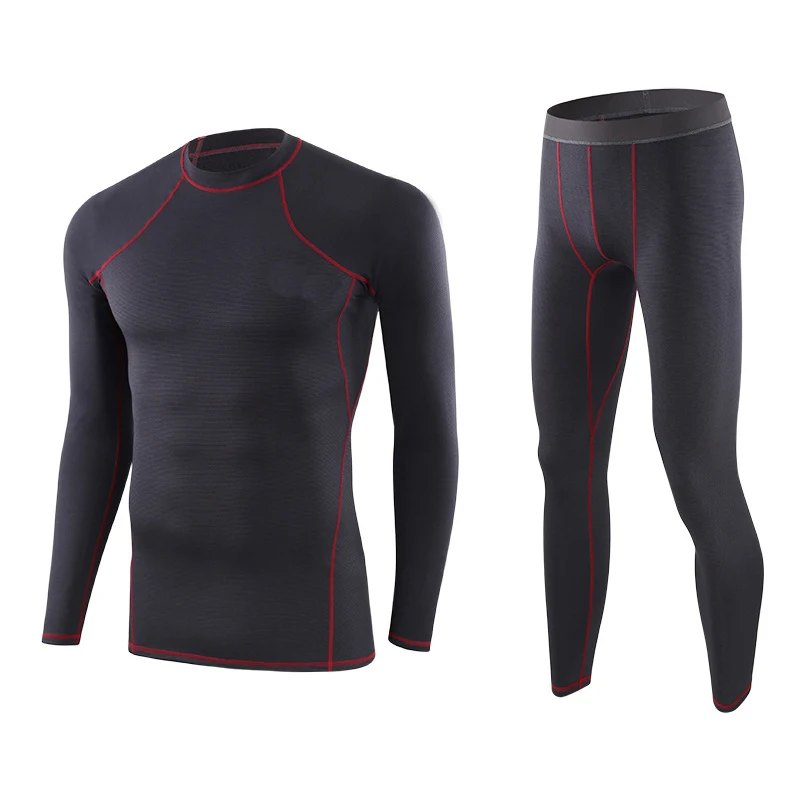 

Insulation outdoor sport period proof warm underwear manufacturers in china, Black