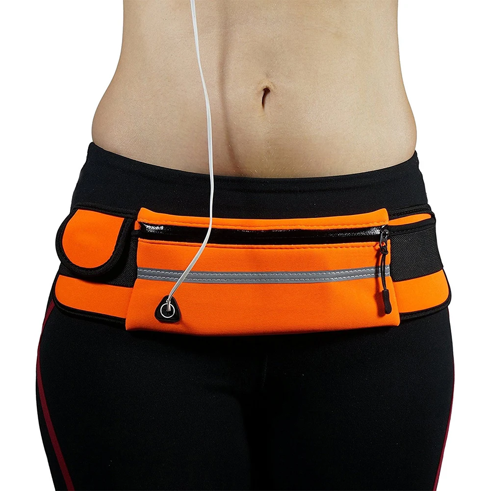 

Women Hold Water Cycling Run Sports Belt Portable Waist Bag Running Bag for Phone Case, Pink/green/blue//orange/black