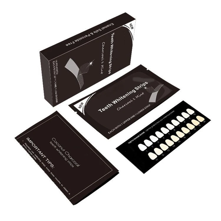 

black activated charcoal teeth whitening kit teeth whitening strips 7 pairs one box white your teeth