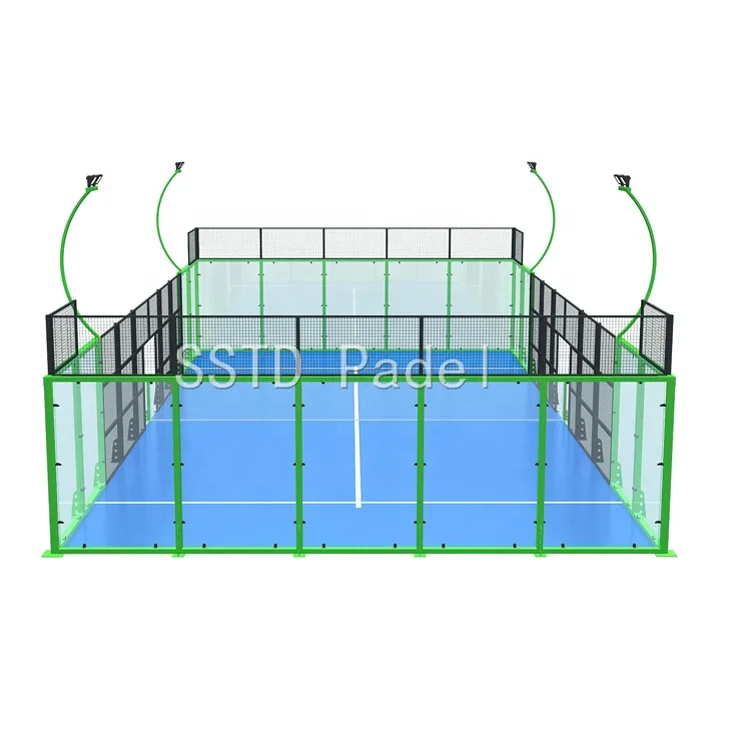 

10x20m professional classic padel court good quality outdoor paddle court