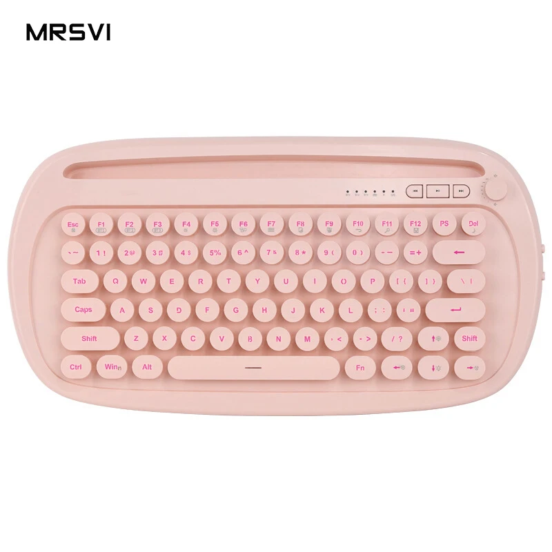 

K510D Wireless Keyboard Mouse Combos 2.4G Multifunctional Ergonomic Portable Gaming Keyboard, Black