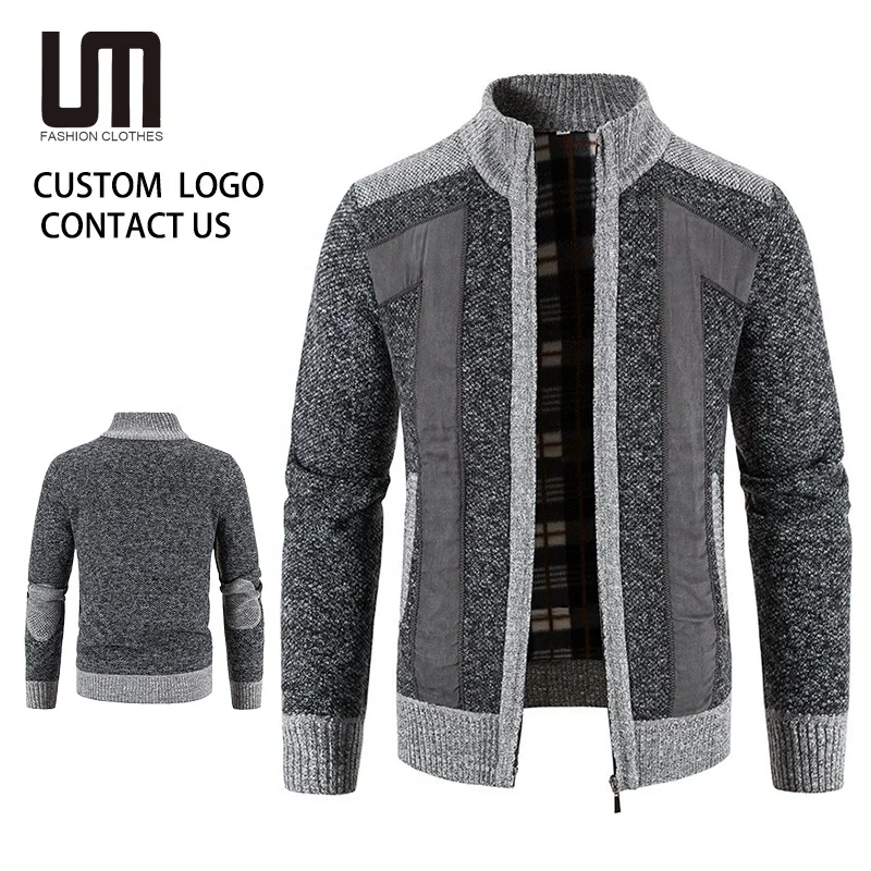 Liu Ming New Arrivals Winter Men Fashion Trend Warm Cardigan Plus Size 4XL Jacket Coats Sweater