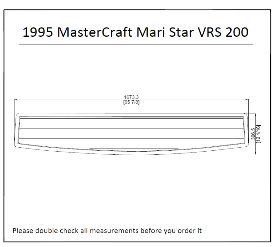 

1995 MasterCraft Mari Star VRS 200 Boat Swim Platform Pad 1/4" 6mm EVA Decking