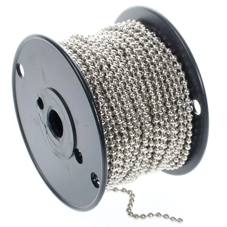 

2021 New Arrival Metal Ball Chain Curtain Bead Roller Blinds Ball Chain Spool