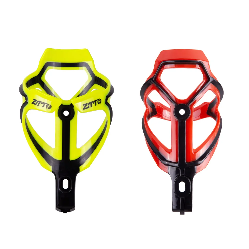 

ZTTO MTB road bike Bottle Cage Water Bottle Holder Socket Two-tone Ultralight Plastic Colorful Bicycle accessories, Black-red , black-gray ,black-white, black-yellow, black-pink