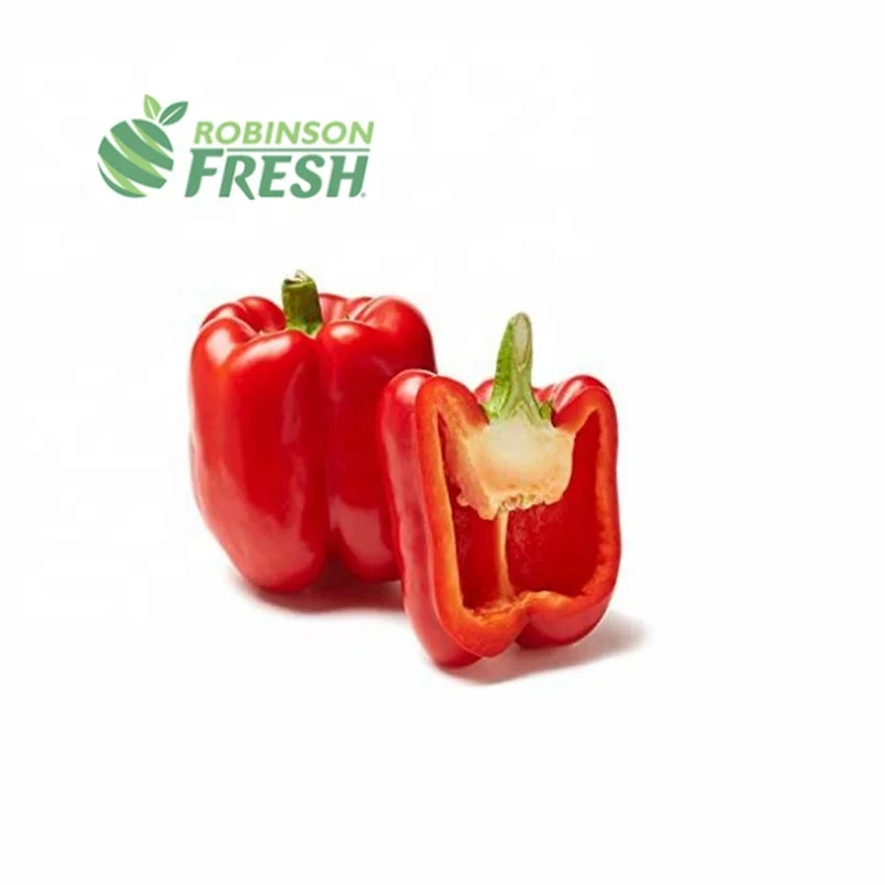 
Mexico Grown Red Bell Pepper Vegetable Robinson Fresh MOQ 22-26 COUNT Quick Delivery in US 