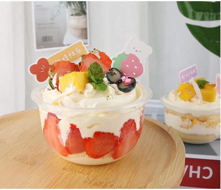 

Wholesale China supplier disposable Small plastic 250ml pudding cups with Lids, jelly ice cream packaging cups, Transparent