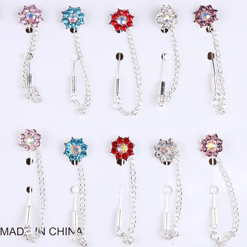 

Fashion women muslim Candy crystal scarf brooches and hijab pins, Picture