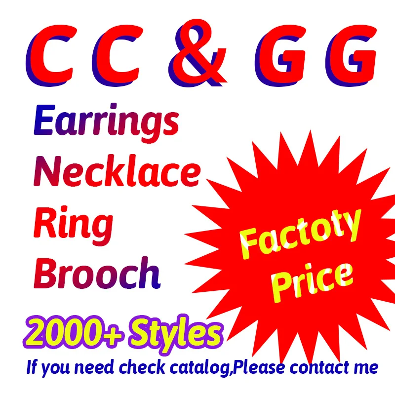 

Finelai Hot sale Factory price Cc Gg Cd jewelry rhinestone earrings pearl inspired stud earrings famous brands, Colorful