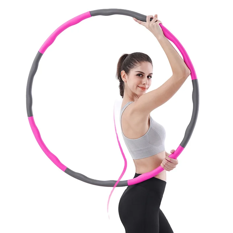 

Convenient Body Slimming Free Assembly Detachable Fitness Hula Hoops, 7 colors totally