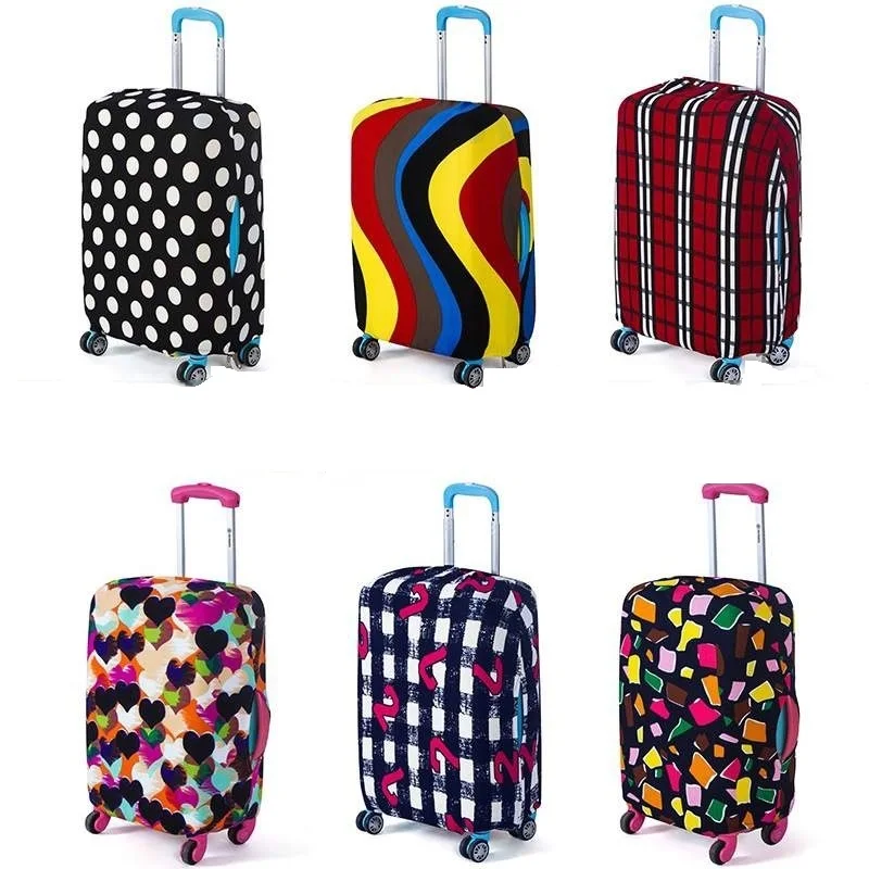 

Factory direct sales printed suitcase thickened bubble cloth dust cover elastic suitcase cover, Customized