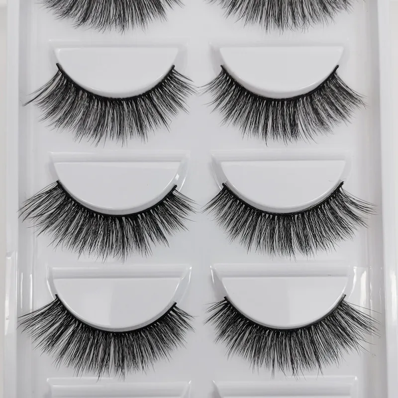 

5 Pairs Of Shidishangpin OEM 3d Mink Rodan Field Full Strip Lashes Boost Lashes, Black