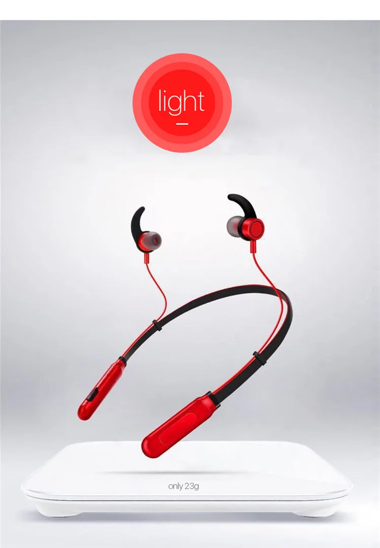 Waterproof Sport Neckband Bluetooths headphone Mini wireless Magnetic Earphone Wireless M9 - ANKUX.COM