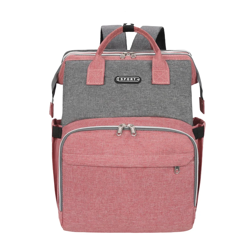 

Hot sale amazon Mother Baby Diaper Backpack OEM Customize Multi Function diaper bag bed, Customized colors