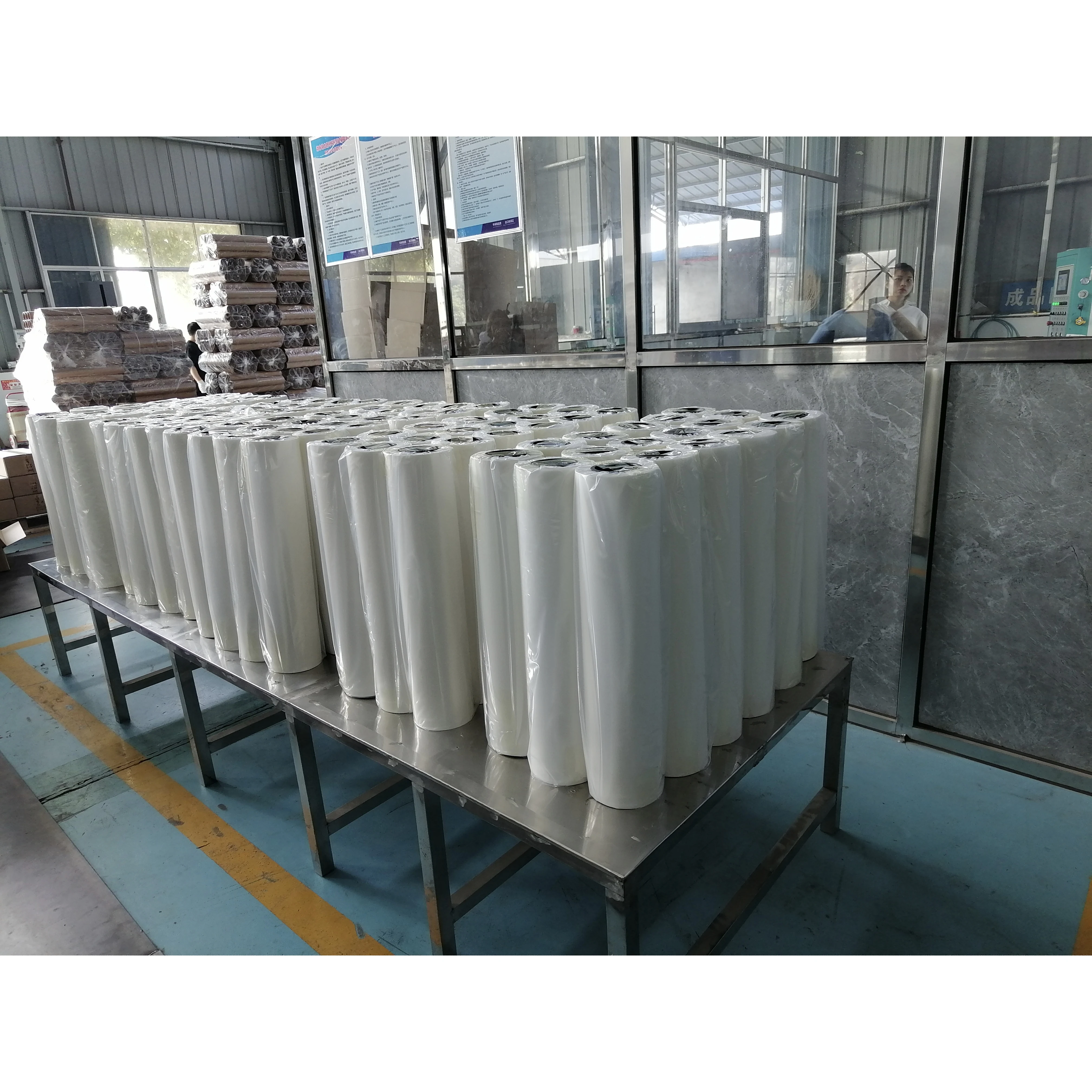 Double Side Matte DTF Film Instant Hot Peel DTF Heat Transfer PET Film 60cm 100m Prints for T Shirts Clothing Digital Printing