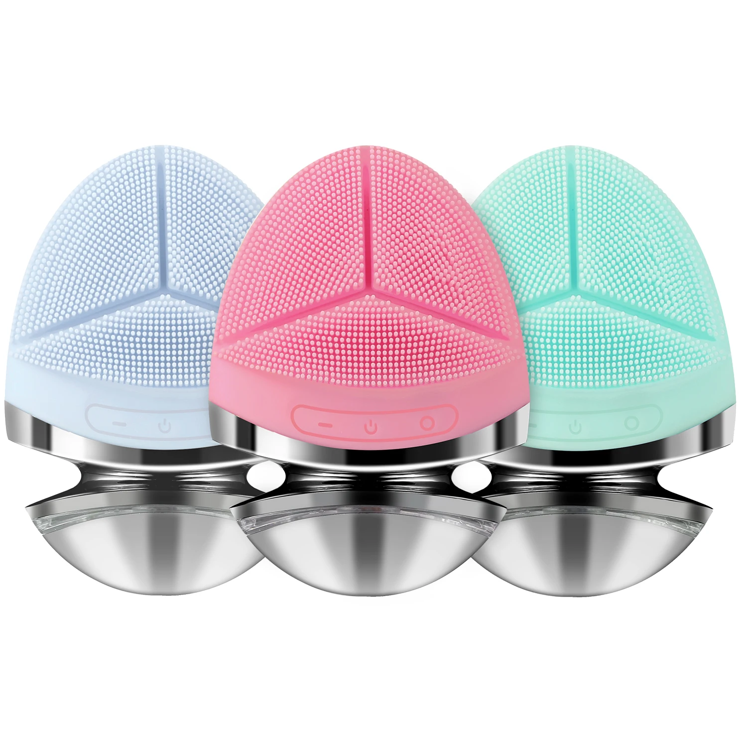 

Logo Branded Ipx7 Waterproof Silicone Blackhead Remover Sonic Micro High-frequency Vibration EMS Face Lift Face Cleansing Brush