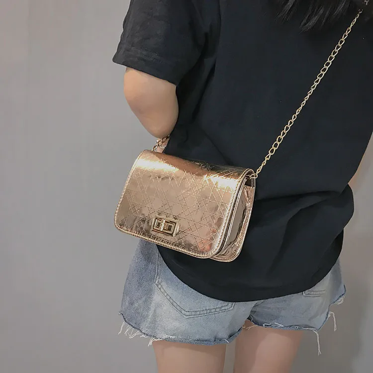 

Famous Brand Custom Wholesale Low MOQ Glossy Bling Women Weekend Handbag, Women handbags