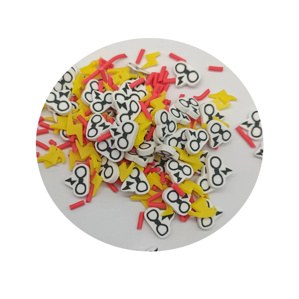 

Attractive Sun Glasses Cloud Lightning Clay Slices Soft Pottery Candy Sprinkles for DIY Crafts Filling Accessories