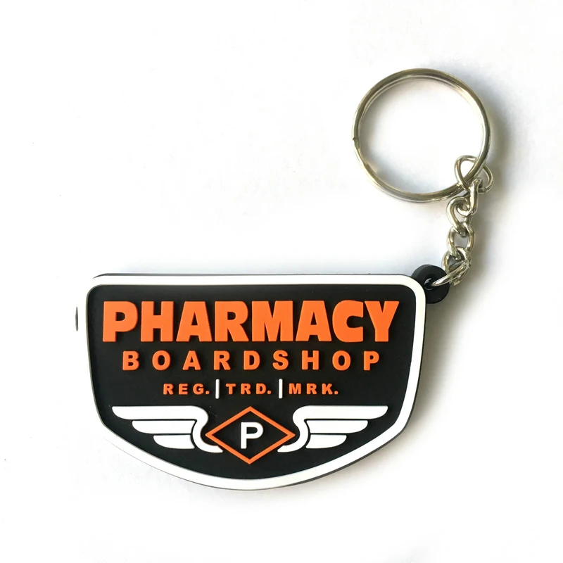 

Wholesale 2D 3D custom shaped soft rubber pvc keychains, Custom color