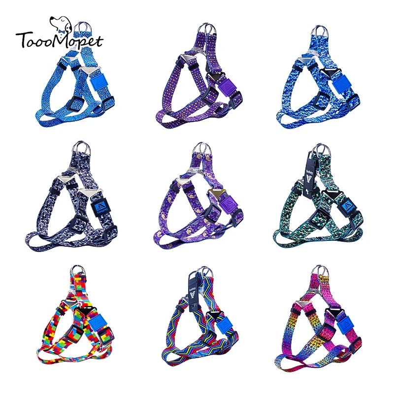 

Hot Selling Breakaway Buckle Polyester Pet Harness Adjustable Training Pet Harness, 9 colors