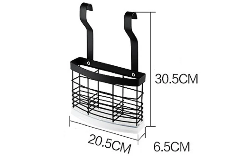 Wand Montage Küchen Ablage Zusammen Klappbares Schwarzes Gewürz