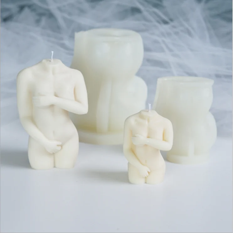 

LOVE'N 2021 new shy female body candle mold sexy female body goddess torso silicone mold epoxy resin art with mold LV405S