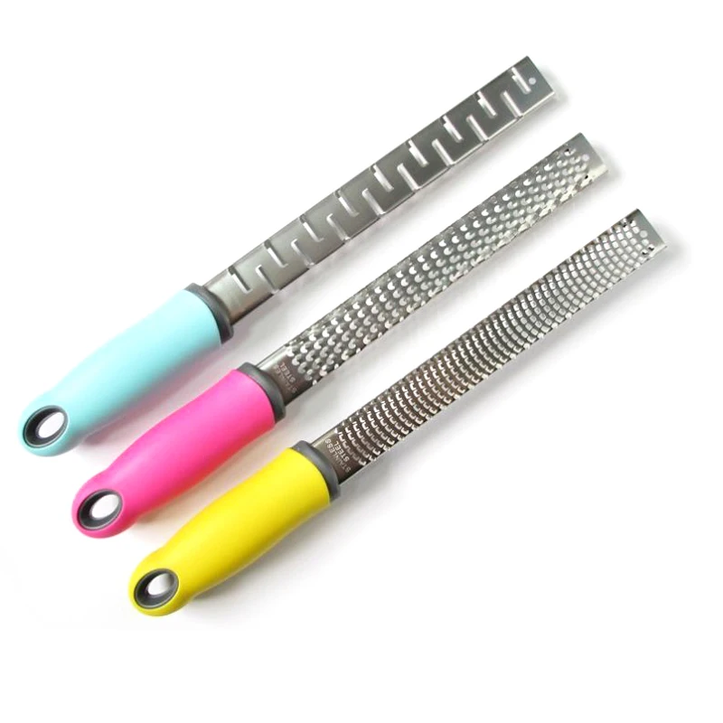 Manual Household Mini 430 Stainless Steel Long Cheese Zester / Grater Planer
