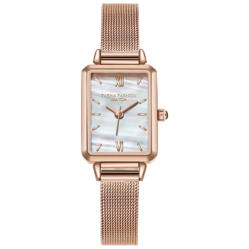 

Luxury Jewelry Square Watch Quartz 3 Piece Watch Bracelet Necklace Set women watch gift set, Picture shows