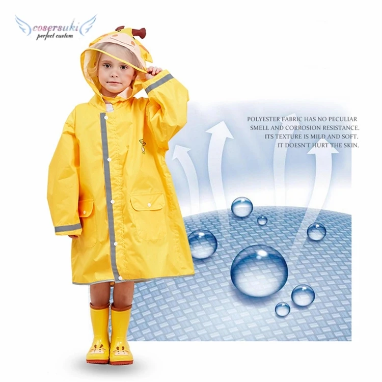 

Rain Coat Kids Child Raincoat Kids Cartoon Animal Style Raincoat Portable Rainsuit Student Waterproof Cloth