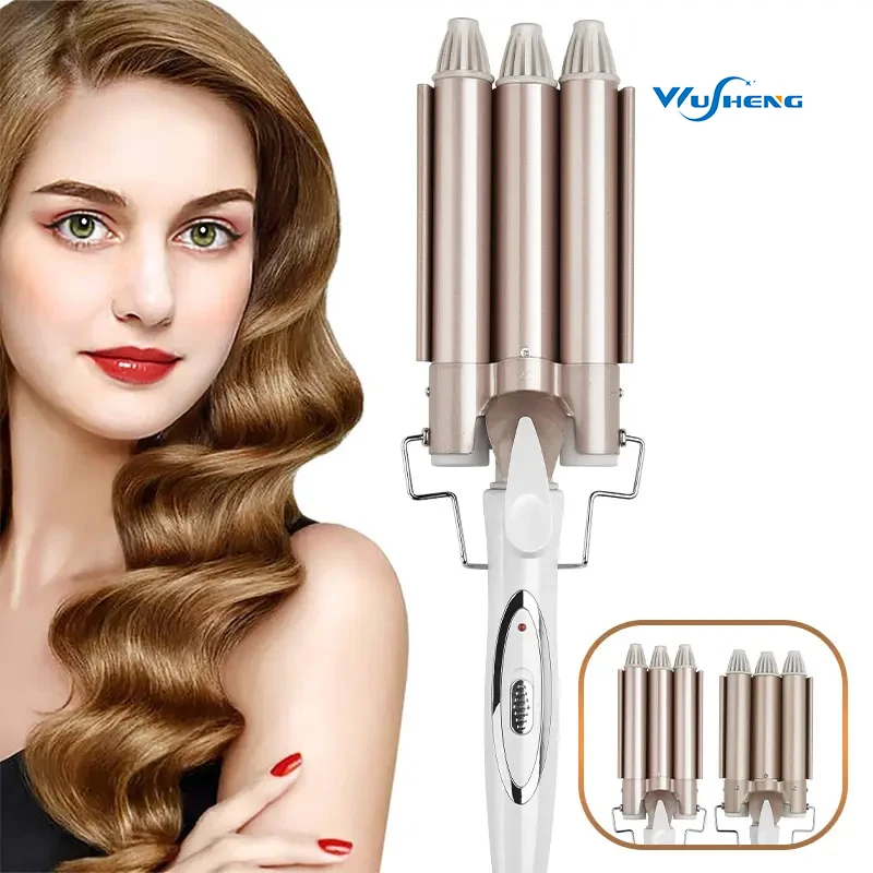 

Auto Curler Automatic Curling Iron Electric 3 Barrel Hair Waver Hair Curler